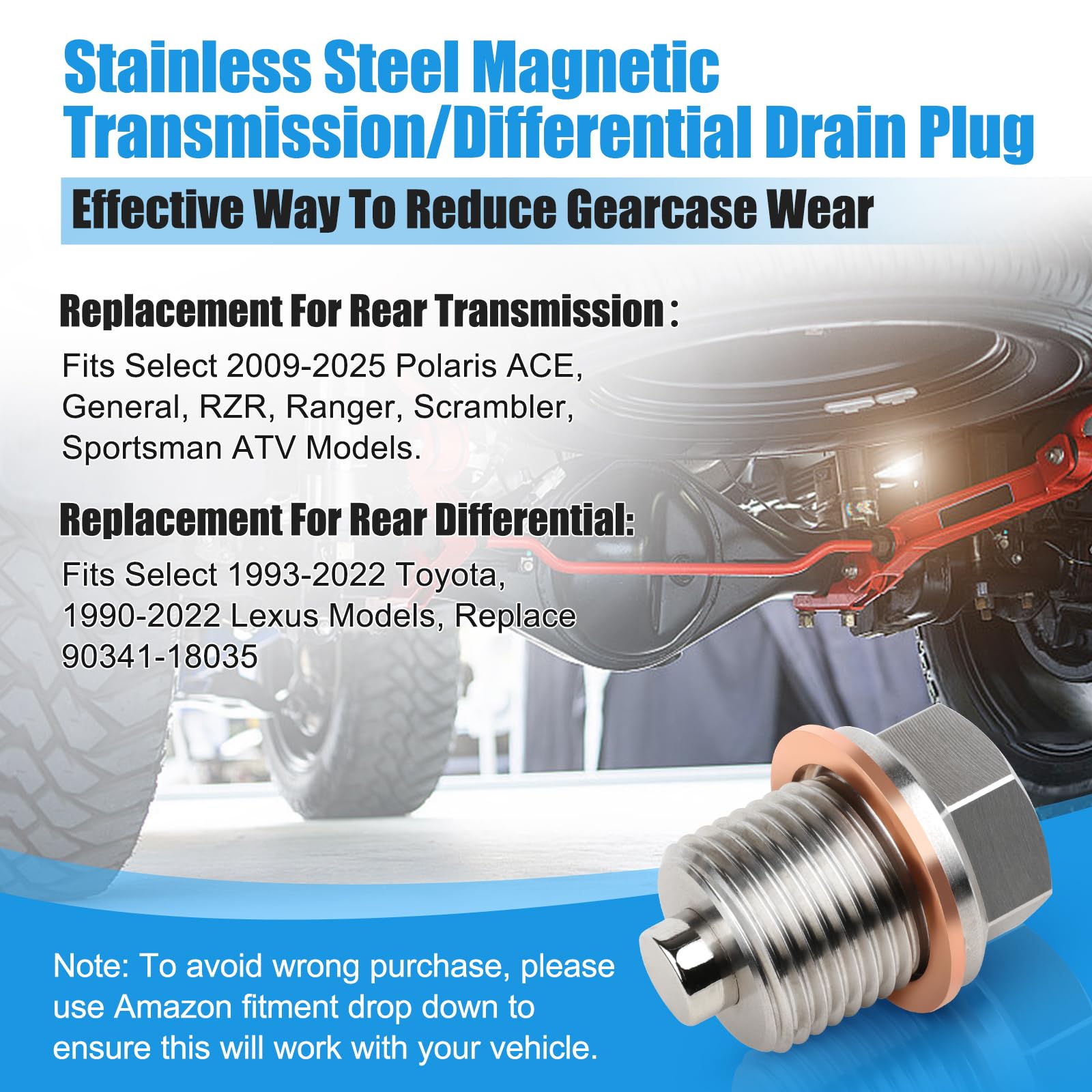 Amazon.com: DEEFILL Stainless Steel Transmission Drain Plug w